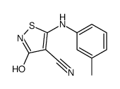 5-(3-methylanilino)-3-oxo-1,2-thiazole-4-carbonitrile结构式