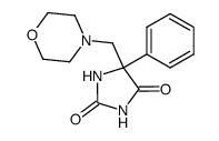 5-morpholin-4-ylmethyl-5-phenyl-imidazolidine-2,4-dione Structure