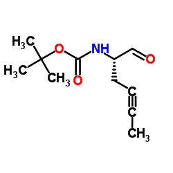 Carbamic acid, [(1S)-1-formyl-3-pentynyl]-, 1,1-dimethylethyl ester (9CI) picture