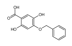 2,5-dihydroxy-4-phenylmethoxybenzoic acid Structure