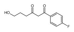 1(4-fluorophenyl)-6-hydroxyhexane-1,3-dione结构式