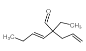 (E)-2-ethyl-2-prop-2-enylhex-3-enal Structure