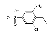 3-amino-5-chloro-4-ethylbenzenesulphonic acid结构式