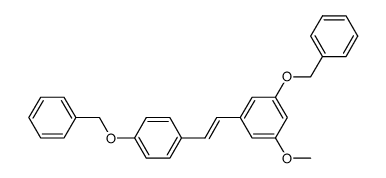 (E)-1-(benzyloxy)-3-(4-(benzyloxy)styryl)-5-methoxybenzene Structure