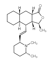 Naphtho[2,3-c]furan-1(3H)-one,4-[(1E)-2-[(2R,6S)-1,6-dimethyl-2-piperidinyl]ethenyl]decahydro-3-methyl-,(3S,3aR,4R,4aS,8aR,9aS)- picture