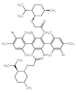 [2,5-dibromo-3,6-bis(3-bromo-2,4,6-trimethyl-phenyl)-4-[2-[(1R,2S,5R)-5-methyl-2-propan-2-yl-cyclohexyl]oxyacetyl]oxy-phenyl] 2-[(1R,2S,5R)-5-methyl-2-propan-2-yl-cyclohexyl]oxyacetate picture