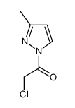 1H-Pyrazole, 1-(chloroacetyl)-3-methyl- (9CI)结构式