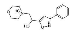 2-morpholin-4-yl-1-(3-phenyl-1,2-oxazol-5-yl)ethanol,hydrochloride结构式
