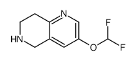 1,6-Naphthyridine,3-(difluoromethoxy)-5,6,7,8-tetrahydro-(9CI)结构式