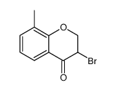 3-bromo-8-methyl-chroman-4-one结构式