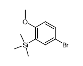 4-Brom-2-trimethylsilyl-anisol结构式