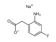 sodium (2-amino-4-fluorophenyl)acetate结构式
