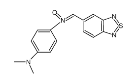 N'-benzo[1,2,5]thiadiazol-5-ylmethylene-N,N-dimethyl-benzene-1,4-diamine N'-oxide结构式