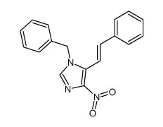1-benzyl-5-(2-phenylethenyl)-4-nitroimidazole结构式