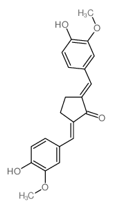 2,5-bis[(4-hydroxy-3-methoxy-phenyl)methylidene]cyclopentan-1-one picture
