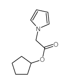 cyclopentyl 2-pyrrol-1-ylacetate结构式