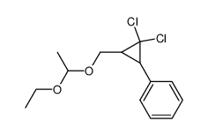 (2,2-dichloro-3-((1-ethoxyethoxy)methyl)cyclopropyl)benzene结构式
