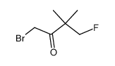 1-fluoro-4-bromo-2,2-dimethyl-butan-3-one Structure