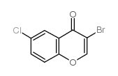 3-BROMO-6-CHLORO-4H-CHROMEN-4-ONE Structure