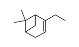 2-ethyl-6,6-dimethylbicyclo(3.1.1)hept-2-ene Structure