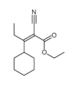 α-Cyano-β-ethyl-1-cyclohexaneacrylic acid ethyl ester结构式