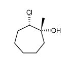 (+/-)-2t-chloro-1r-methyl-cycloheptanol-(1) Structure