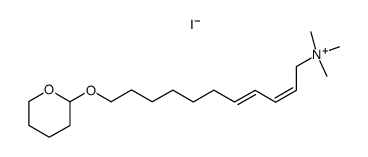 (2Z,4E)-N,N,N-trimethyl-11-((tetrahydro-2H-pyran-2-yl)oxy)undeca-2,4-dien-1-aminium iodide结构式