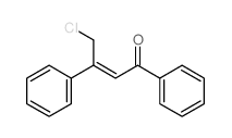 2-Buten-1-one,4-chloro-1,3-diphenyl-结构式