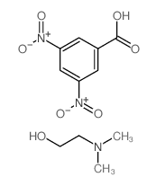 2-dimethylaminoethanol; 3,5-dinitrobenzoic acid结构式