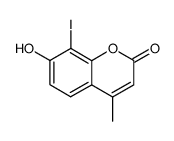 7-hydroxy-8-iodo-4-methyl-2H-chromen-2-one结构式