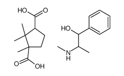 2-(methylamino)-1-phenylpropan-1-ol,1,2,2-trimethylcyclopentane-1,3-dicarboxylic acid Structure