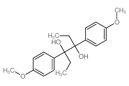 3,4-bis(4-methoxyphenyl)hexane-3,4-diol结构式