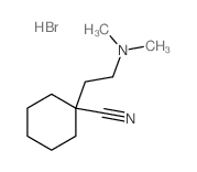 Cyclohexanecarbonitrile,1-[2-(dimethylamino)ethyl]-, hydrobromide (1:1) structure