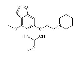 3-[4-methoxy-6-[2-(1-piperidyl)ethoxy]benzofuran-5-yl]-1-methyl-urea Structure
