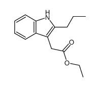 2-n-propylindole-3-acetic acid ethyl ester结构式