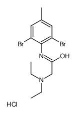 [2-(2,6-dibromo-4-methylanilino)-2-oxoethyl]-diethylazanium,chloride Structure