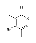 4-bromo-3,5-dimethyl-2H-thiopyran-2-one Structure