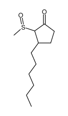 3-hexyl-2-methanesulfinylcyclopentanone结构式