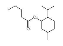 (5-methyl-2-propan-2-ylcyclohexyl) pentanoate结构式
