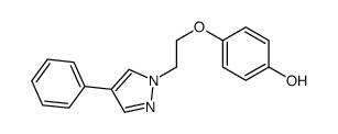 4-[2-(4-phenylpyrazol-1-yl)ethoxy]phenol结构式