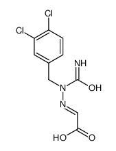 2-[carbamoyl-[(3,4-dichlorophenyl)methyl]hydrazinylidene]acetic acid结构式