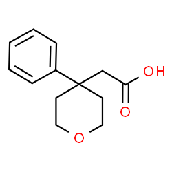 2-(4-Phenyl-tetrahydro-2H-pyran-4-yl)acetic acid structure