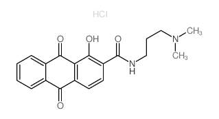 N-(3-dimethylaminopropyl)-1-hydroxy-9,10-dioxo-anthracene-2-carboxamide Structure