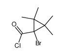 α-bromo-2,2,3,3-tetramethylcyclopropanecarbonyl chloride Structure