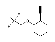 1-ethynyl-2-(2,2,2-trifluoroethoxy)cyclohexane结构式