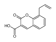 8-Allyl-2-oxo-2H-1-benzopyran-3-carboxylic acid结构式