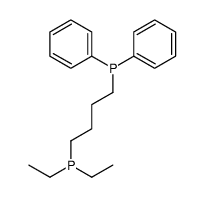4-diethylphosphanylbutyl(diphenyl)phosphane结构式