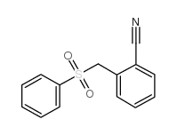 2-(苯基磺酰甲基)苯甲腈结构式