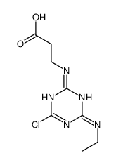 3-[[4-chloro-6-(ethylamino)-1,3,5-triazin-2-yl]amino]propanoic acid结构式