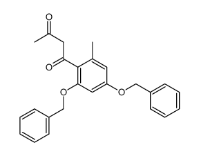 1-(2,4-Dibenzyloxy-6-methylphenyl)-1,3-butandion结构式